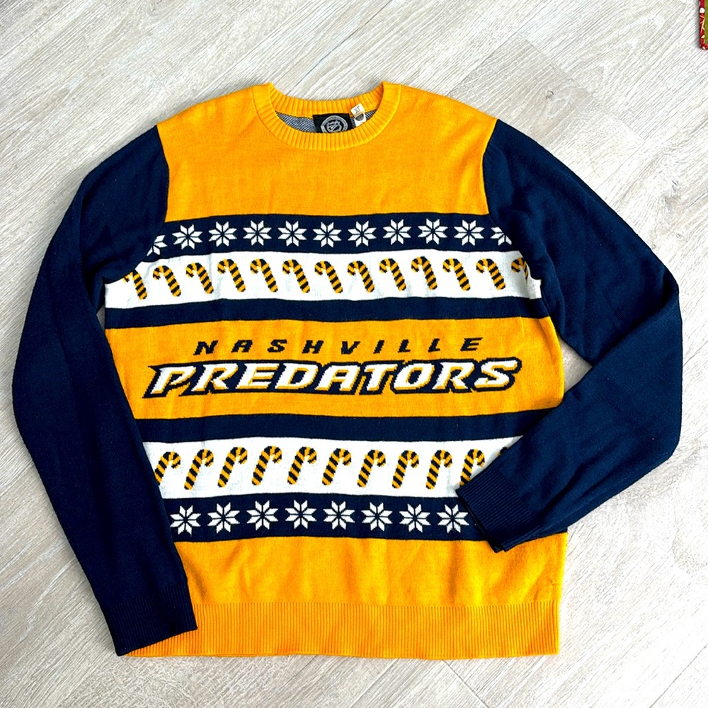 NHL Nashville Predators Ugly Christmas Sweater size XL